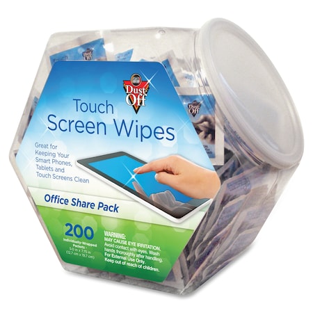 Falcon Monitor Wipes, Anti-Static, 5"x6", PK 200 FALDMHJ